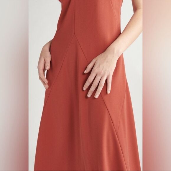 Thakoon midi slip dress in rust NWT - Picture 4 of 10